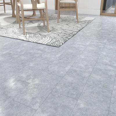 5mm SPC Plastic Flooring with Gorgeous Marble Carpet Design and ISO9001 Certification